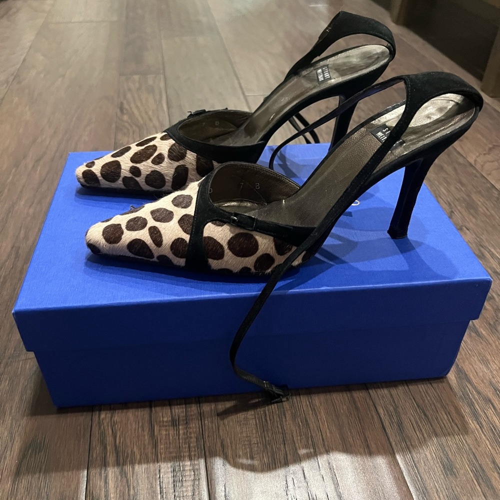 Stuart Weitzman cheetah high heels